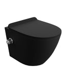 Rimless black thermostatic bidet wall hung toilet pan grohe concealed cistern wc frame 1.12