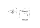 Vitra Shift 250mm Under Countertop Basin 1 Tap Hole 7070B003-0921