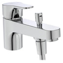 Ideal Standard Cerabase Single Lever Bath Shower Mixer w/ Shower Set - Chrome BD056AA
