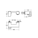 Ideal Standard Retail Tonic II Single Lever Manual Exposed Shower Mixer - Chrome A6337AA