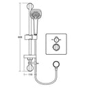 Ideal Standard CONCEPT Easybox Slim Built-in Thermostatic Shower Mixer Pack Square & Cube M3 Kit Chrome A5959AA