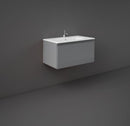 RAK Ceramics Joy Uno Wall Hung 1 Drawer Vanity  With Basin 800mm Urban Grey UNOWH080UGY + JOYDI08101WH