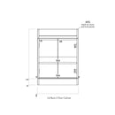 Anas Lili 590x810x445mm Floorstanding Unit With Basin White High Gloss 600CAB-LILI-WTE + THIN600BASIN