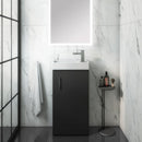 Anas Lanza Cloakroom Floor Standing Unit - Anthracite With Basin LANZAFLOOR-ANTHRACITE + LANZABASIN
