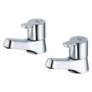 Armitage Shanks Sandringham Sl 21 Basin Pillar Taps 1/2 With 4lpm Eco Flow Regulators Pair B3304AA