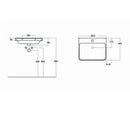 Anas Ella 765x780x444mm Floorstanding Unit With Basin Blue ELLA-800FLOORUNIT-BLUE + DEEP800