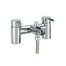 Tavistock Kinetic 2 Tap Hole Deck Mounted Bath Shower Mixer - Chrome TKN42