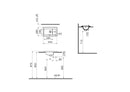 VitrA Integra Vanity Basin 1 Tap Hole - White 7034B003-0001