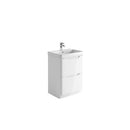 Anas Ella 570x780x444mm Floorstanding Unit With Basin White ELLA-600FLOORUNIT-WHITE + DEEP600