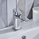 Tavistock Haze Deck Mounted 1 Tap Hole Basin Mixer With Click Waste - Chrome THZ11