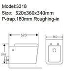 Rimless Wall Hung Square Toilet Pan Wc Frame Concealed Cistern Brushed Brass Plate