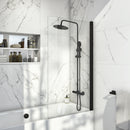 Anas S6 1400x800x6mm Square Bath Screen Black BLACKSCREEN099