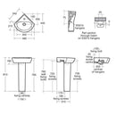Armitage Shanks Sandringham 21 480mm Furniture Basin 1 Tap Hole E894101 + E897601