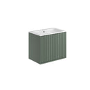 Anas Michelle 600mm Fluted Vanity Unit Reed Green