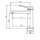 RAK Ceramics Petit Round Standard Basin Mixer (Chrome) RAKPER3001C