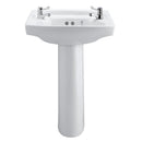 Armitage Shanks Royalex 510mm Basin With Pedestal 2 Tap Holes S218001 + S295501