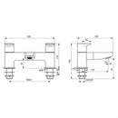 Ideal Standard Ceraplan Dual Control Bath Filler - Silk Black BD264XG