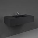 RAK Ceramics Precious 1030mm Wall Hung Basin 1 Tap Hole Uni Dark Black  PRECT10347105A