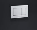 Geberit Sigma30 Matt White & Polished Chrome Dual Flush Plate