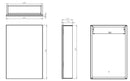 Tavistock Balance Single Door 440mm x 650mm Illuminated Bathroom Mirror Cabinet BA44AL