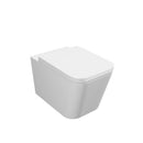 Square Wall Hung Toilet Pan Rimless With Soft Close Seat