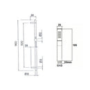 JTP Minimalist Slider Rail with Kit - Chrome