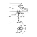 Grohe Eurosmart Basin Mixer 1/2 S-size Chrome 32468003