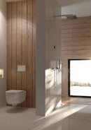 Geberit Sigma30 Matt White & Polished Chrome Dual Flush Plate