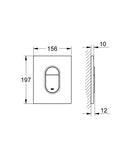 Grohe Arena Cosmopolitan Flush Plate For Wc Frame Chrome 38844000