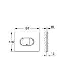 Grohe Arena Cosmopolitan Flush Plate For Wc Frame Chrome 38858000
