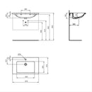 Ideal Standard i.Life B 810mm x 510mm 1 Tap Hole Wall Hung Basin - White T460401