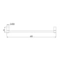 JTP Florence Towel Bar - Chrome