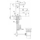 JTP Fonti Single Lever Basin Mixer Tap With pop-up waste - Chrome