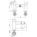 JTP Fonti Deck Mounted Bath Filler Tap - Chrome