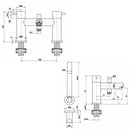 JTP Fonti Deck Mounted Bath Shower Mixer With Kit - Chrome