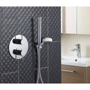 JTP Florence 2 Outlet Thermostatic Concealed Shower Valve With Oval Backplate - Chrome