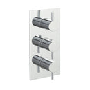 JTP Florence 2 Outlet 3 Handle Thermostatic Concealed Shower Valve - Chrome