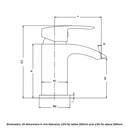 RAK Ceramics Curve Mini Mono Basin Mixer RAKCRV3002