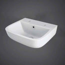 RAK Ceramics Series 600 Wall Hung Basin 400mm 2 Tap Holes White S60040BAS2