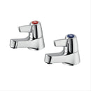 Armitage Shanks Sandringham 21 Basin Pillar Taps (Pair) With Levers Chrome B9881AA