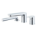 Ideal Standard Retail Tonic II Single Lever 3 Tap Hole Bath Shower Mixer with Spout - Chrome A6348AA