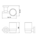 JTP Cora Tumbler Holder - Chrome