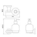 JTP Cora Soap Dispenser and Holder - Chrome