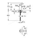 Grohe Bauflow Single-Lever Basin Mixer 1/2″ S-SIZE 23752000