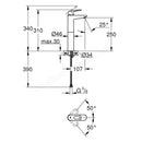 Grohe Bauloop Single-lever Basin Mixer 1/2 XL-SIZE Chrome 23764000