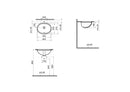 Vitra S20 460mm Washbasin 0 Tap Holes