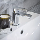 Tavistock Zero Mini Deck Mounted 1 Tap Hole Basin Mixer With Click Waste - Chrome TZE61