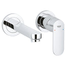 Grohe Eurosmart Cosmopolitan 2 Tap Hole Basin Mixer Tap S-size Wall Mounted Trim Set Only Chrome 19381000
