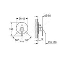 Grohe Lineare Single-Lever Bath/Shower Mixer - Supersteel 19297DC1