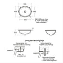 Armitage Shanks MarLow 21 560mm Under Countertop Basin 0 Tap Holes S256001